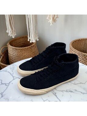 VANS Men's Size 11.5 Black Canvas High Top Sneakers